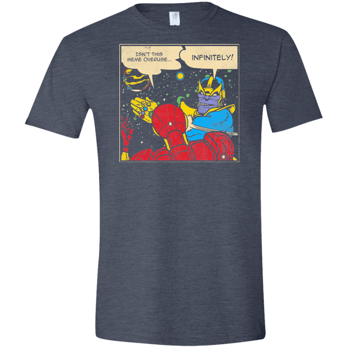 T-Shirts Heather Navy / S INFINITE SLAPS Men's Semi-Fitted Softstyle