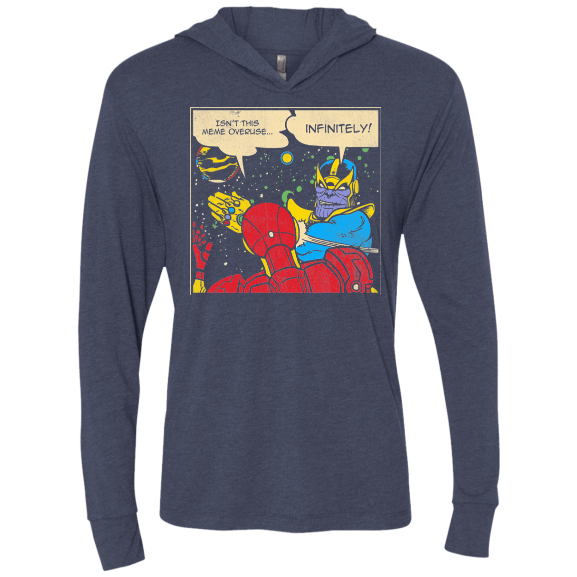 T-Shirts Vintage Navy / X-Small INFINITE SLAPS Triblend Long Sleeve Hoodie Tee