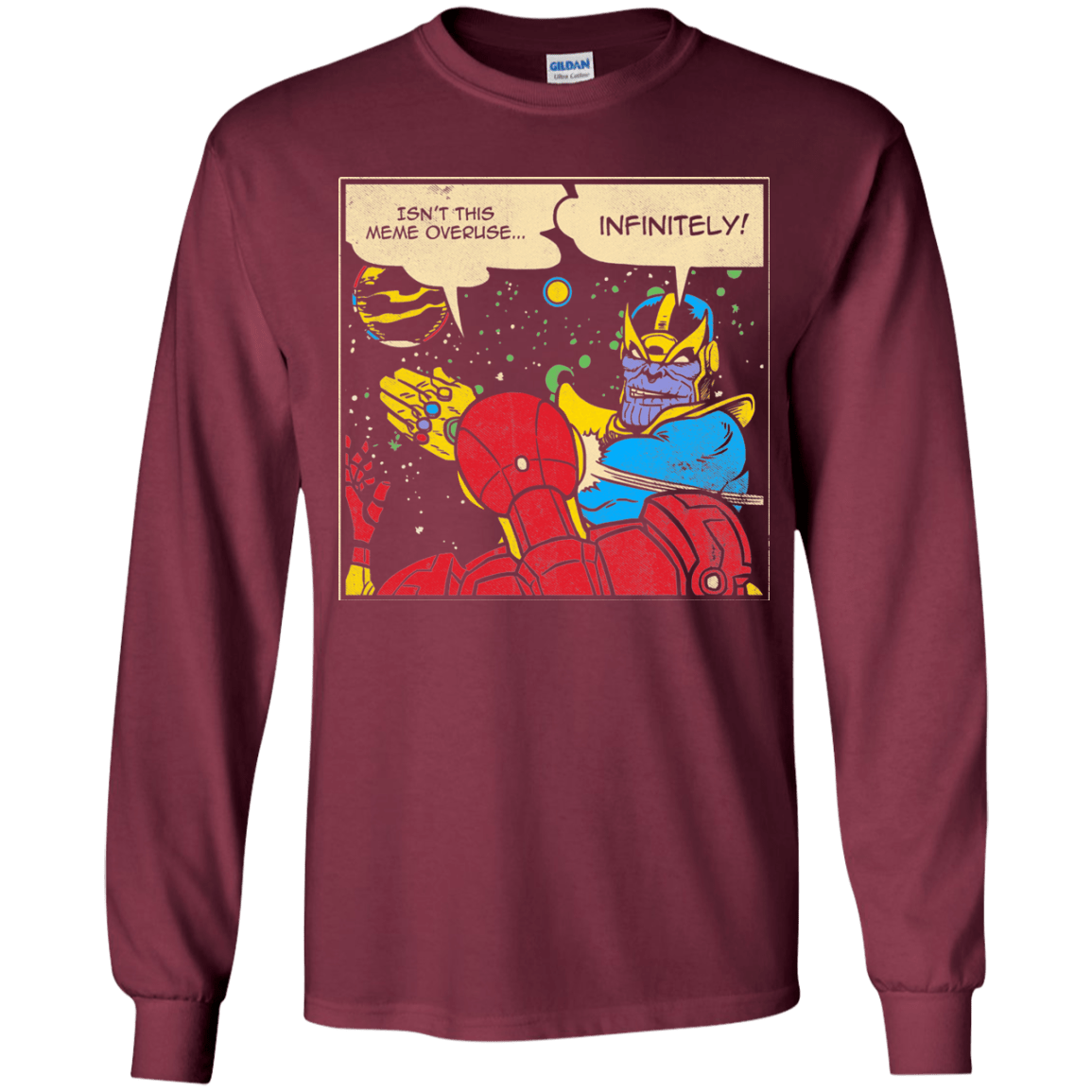 T-Shirts Maroon / YS INFINITE SLAPS Youth Long Sleeve T-Shirt
