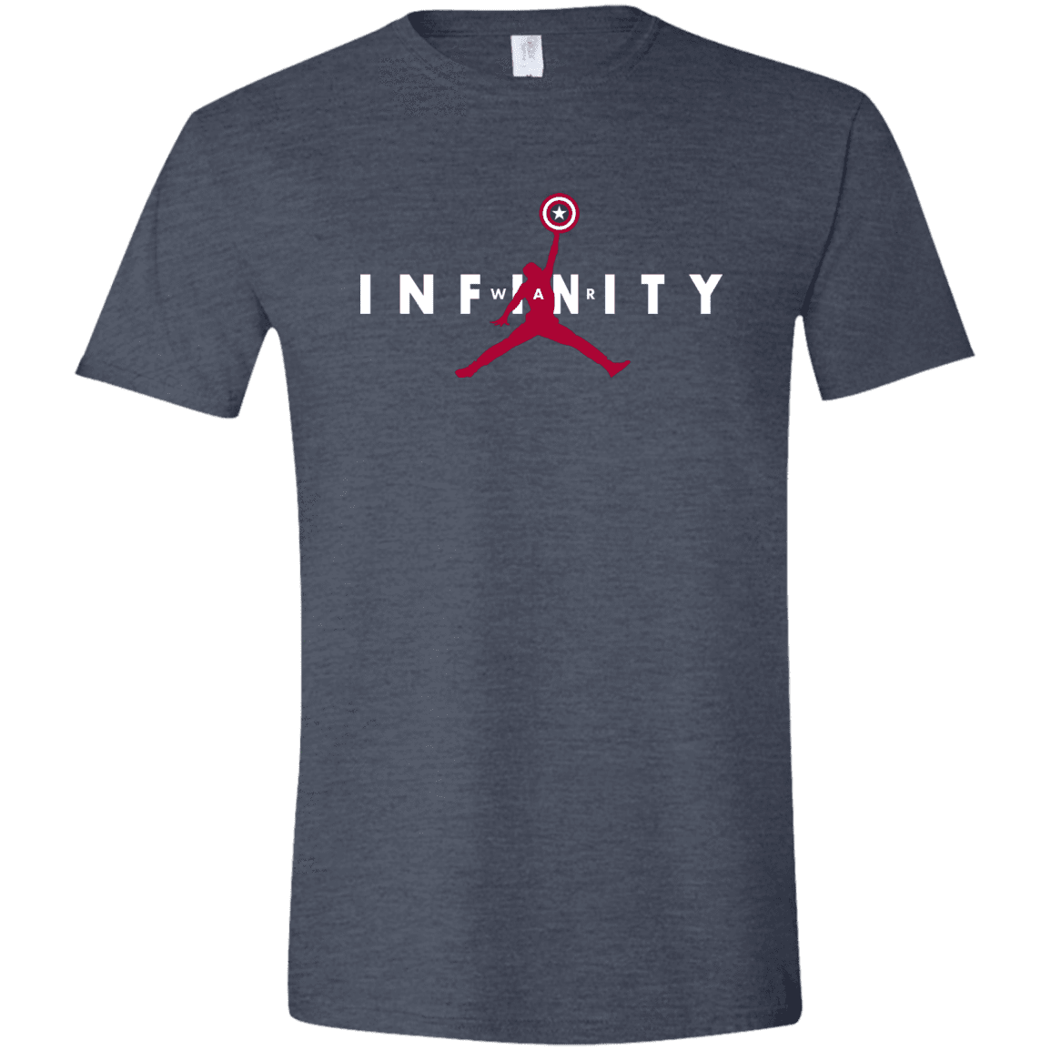 T-Shirts Heather Navy / S Infinity Air Men's Semi-Fitted Softstyle