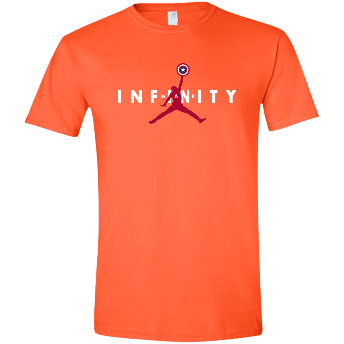 T-Shirts Orange / S Infinity Air Men's Semi-Fitted Softstyle