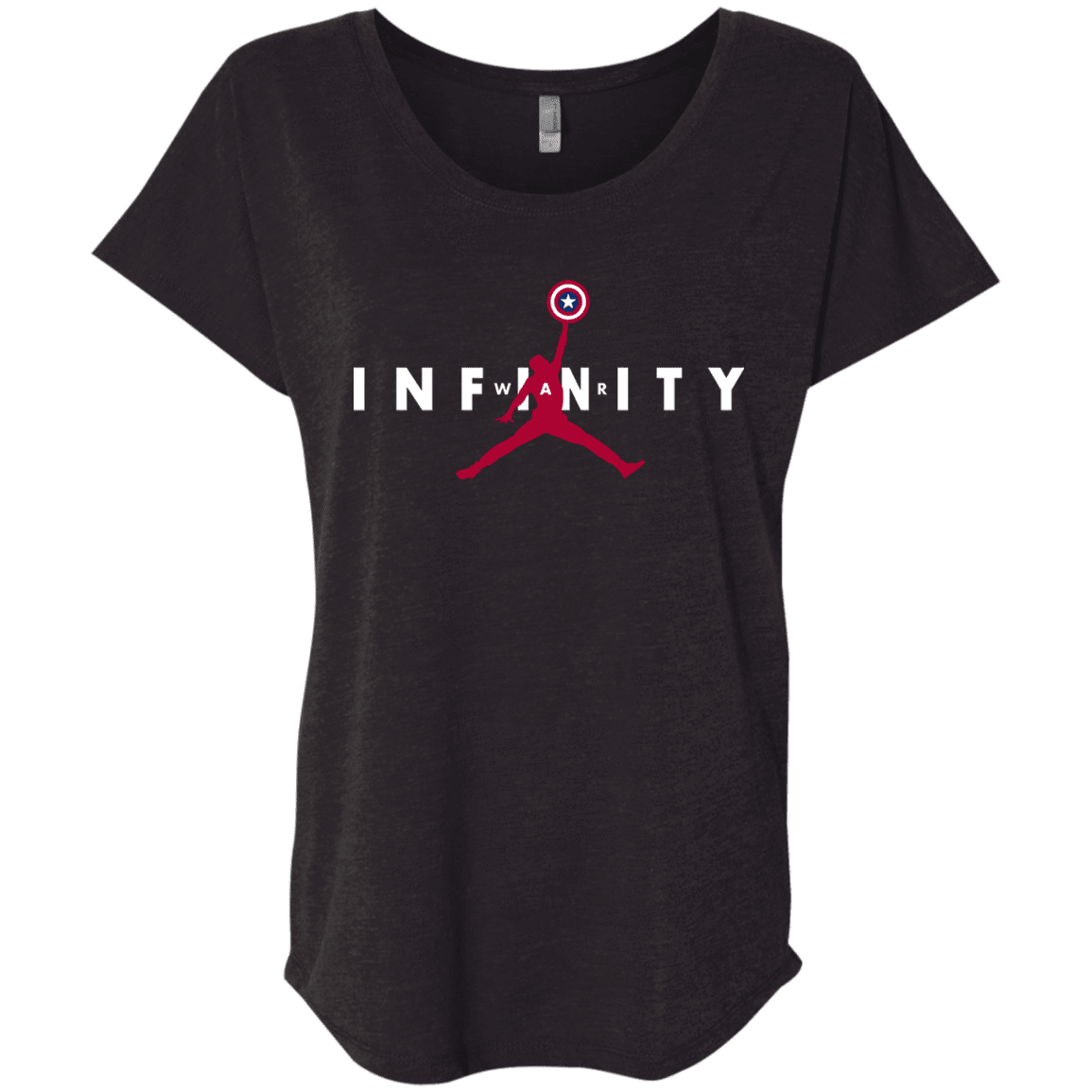 T-Shirts Vintage Black / X-Small Infinity Air Triblend Dolman Sleeve