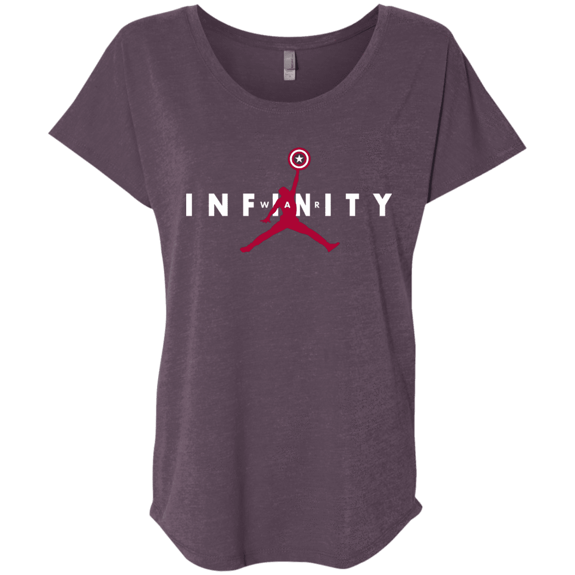T-Shirts Vintage Purple / X-Small Infinity Air Triblend Dolman Sleeve