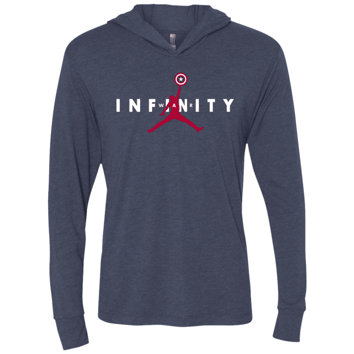 T-Shirts Vintage Navy / X-Small Infinity Air Triblend Long Sleeve Hoodie Tee