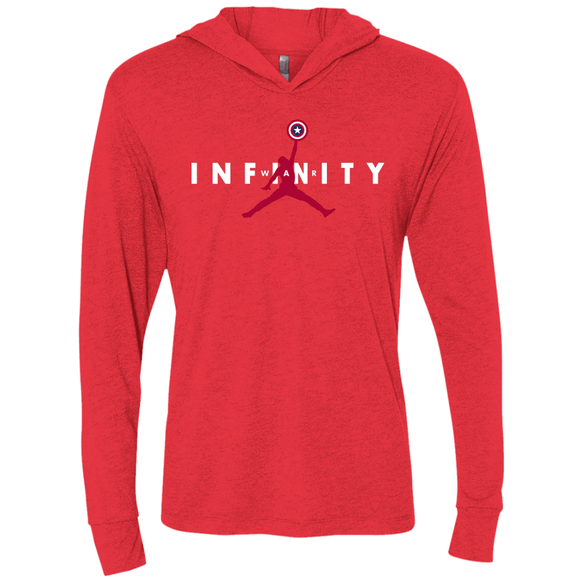 T-Shirts Vintage Red / X-Small Infinity Air Triblend Long Sleeve Hoodie Tee