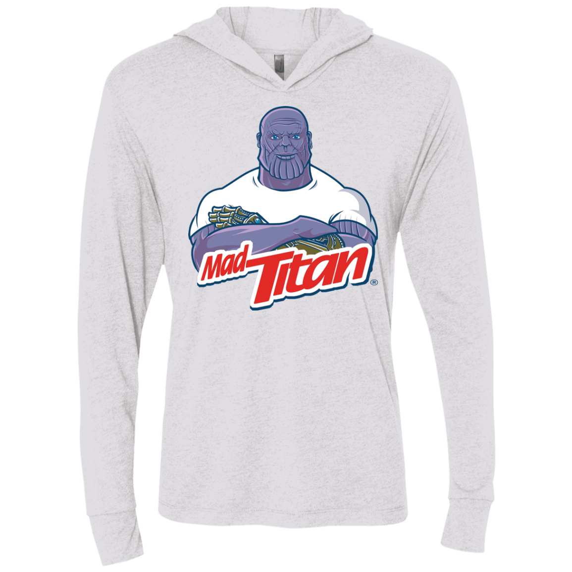 T-Shirts Heather White / X-Small INFINITY CLEANER Triblend Long Sleeve Hoodie Tee