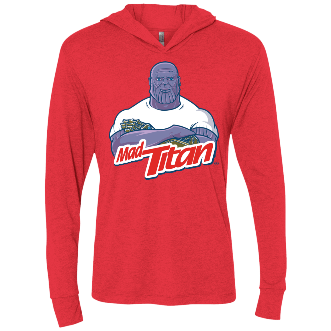 T-Shirts Vintage Red / X-Small INFINITY CLEANER Triblend Long Sleeve Hoodie Tee