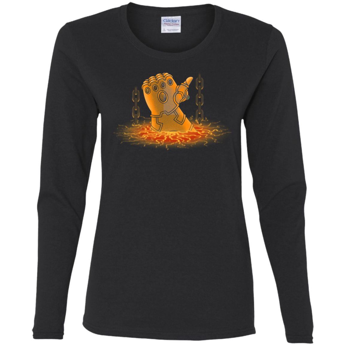 T-Shirts Black / S Infinity Gauntlet Women's Long Sleeve T-Shirt