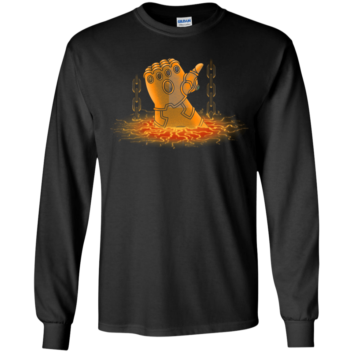 T-Shirts Black / YS Infinity Gauntlet Youth Long Sleeve T-Shirt