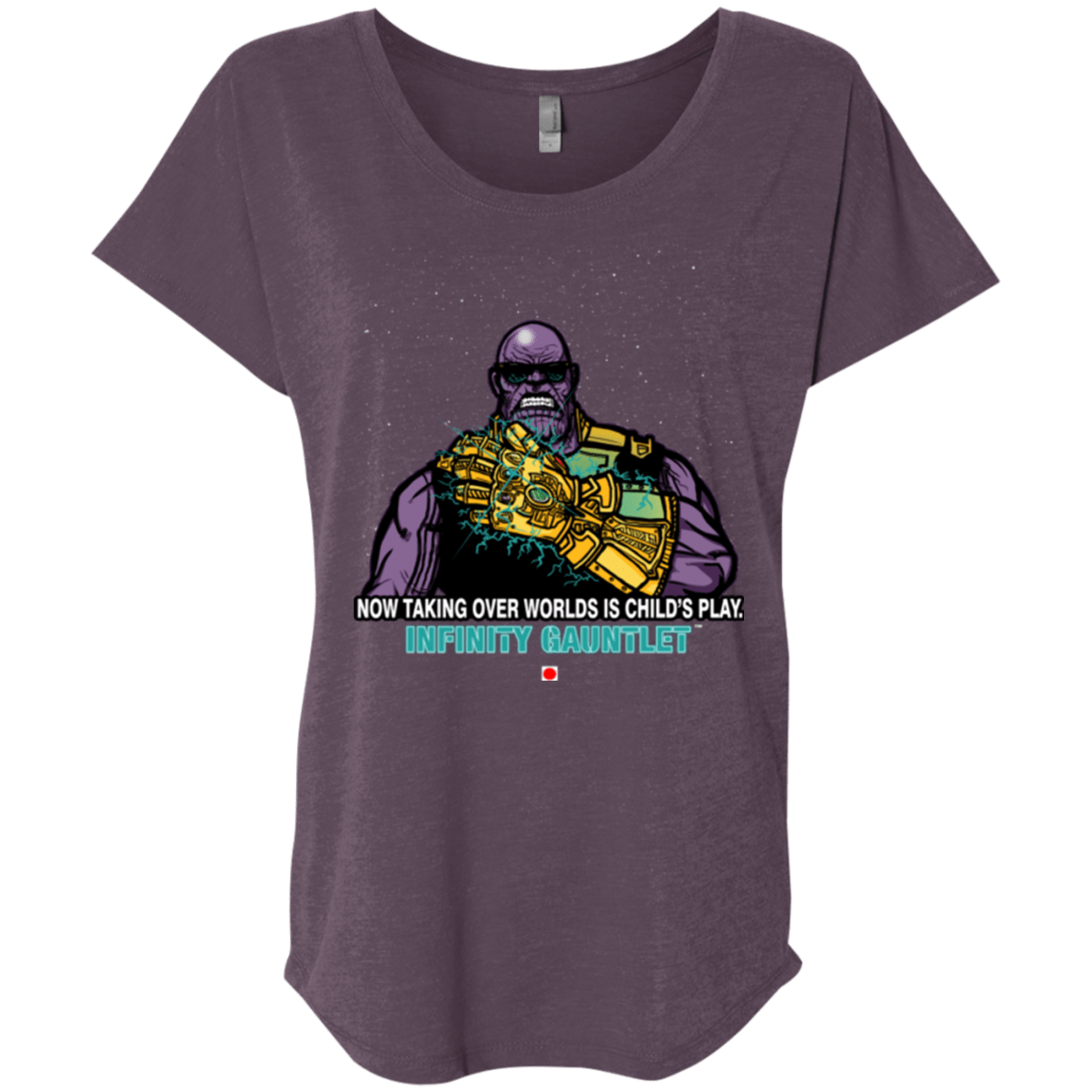 T-Shirts Vintage Purple / X-Small Infinity Gear Triblend Dolman Sleeve