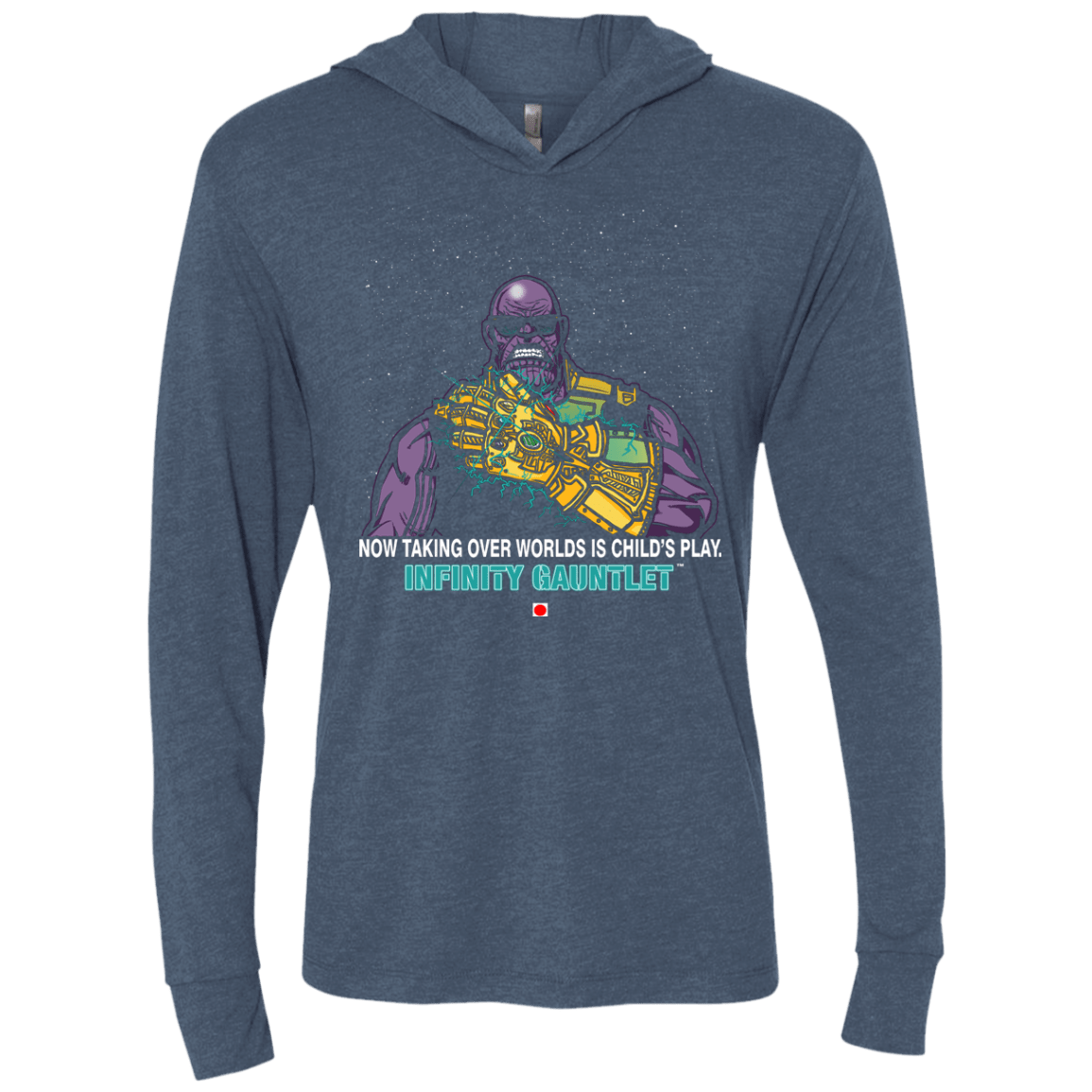 T-Shirts Indigo / X-Small Infinity Gear Triblend Long Sleeve Hoodie Tee