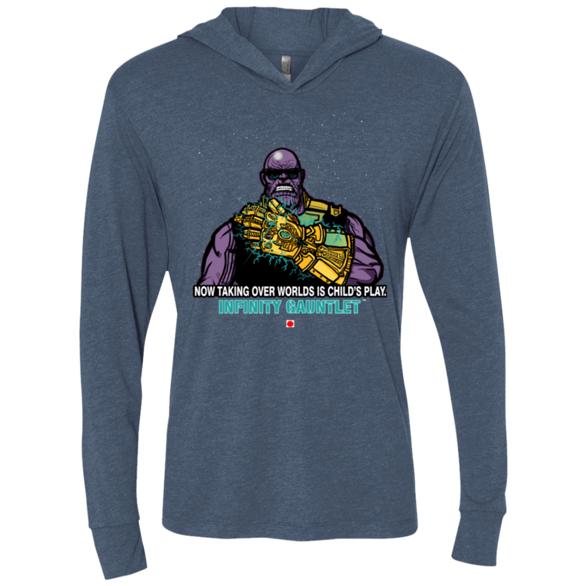 T-Shirts Indigo / X-Small Infinity Gear Triblend Long Sleeve Hoodie Tee