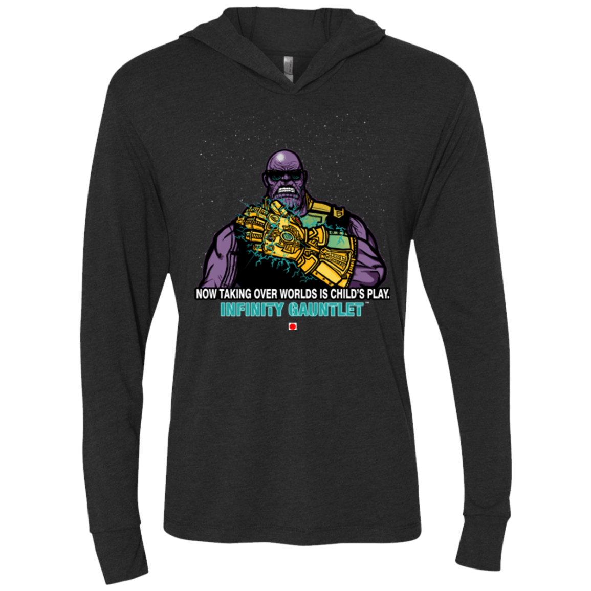 T-Shirts Vintage Black / X-Small Infinity Gear Triblend Long Sleeve Hoodie Tee