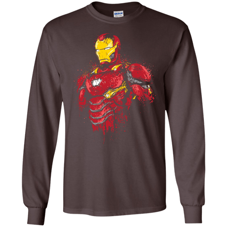 T-Shirts Dark Chocolate / S Infinity Iron Men's Long Sleeve T-Shirt