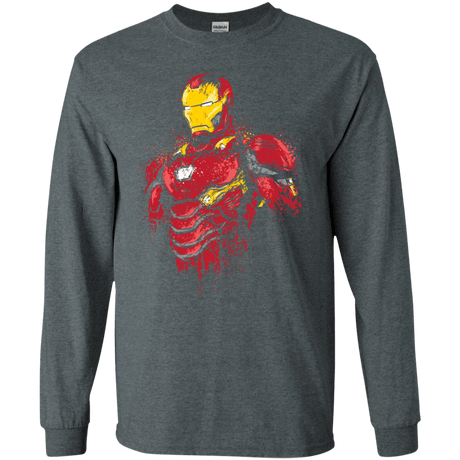 T-Shirts Dark Heather / S Infinity Iron Men's Long Sleeve T-Shirt
