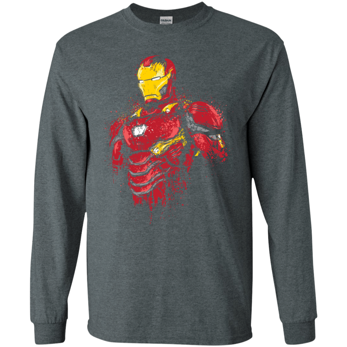 T-Shirts Dark Heather / S Infinity Iron Men's Long Sleeve T-Shirt