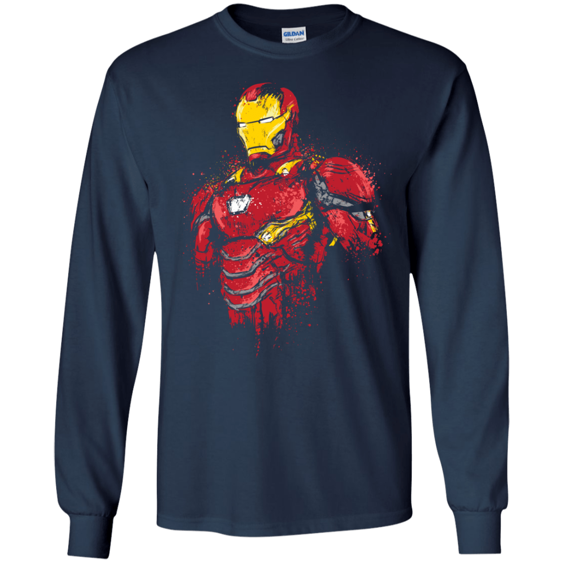 T-Shirts Navy / S Infinity Iron Men's Long Sleeve T-Shirt