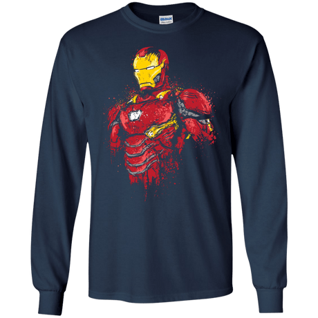 T-Shirts Navy / S Infinity Iron Men's Long Sleeve T-Shirt
