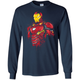 T-Shirts Navy / S Infinity Iron Men's Long Sleeve T-Shirt