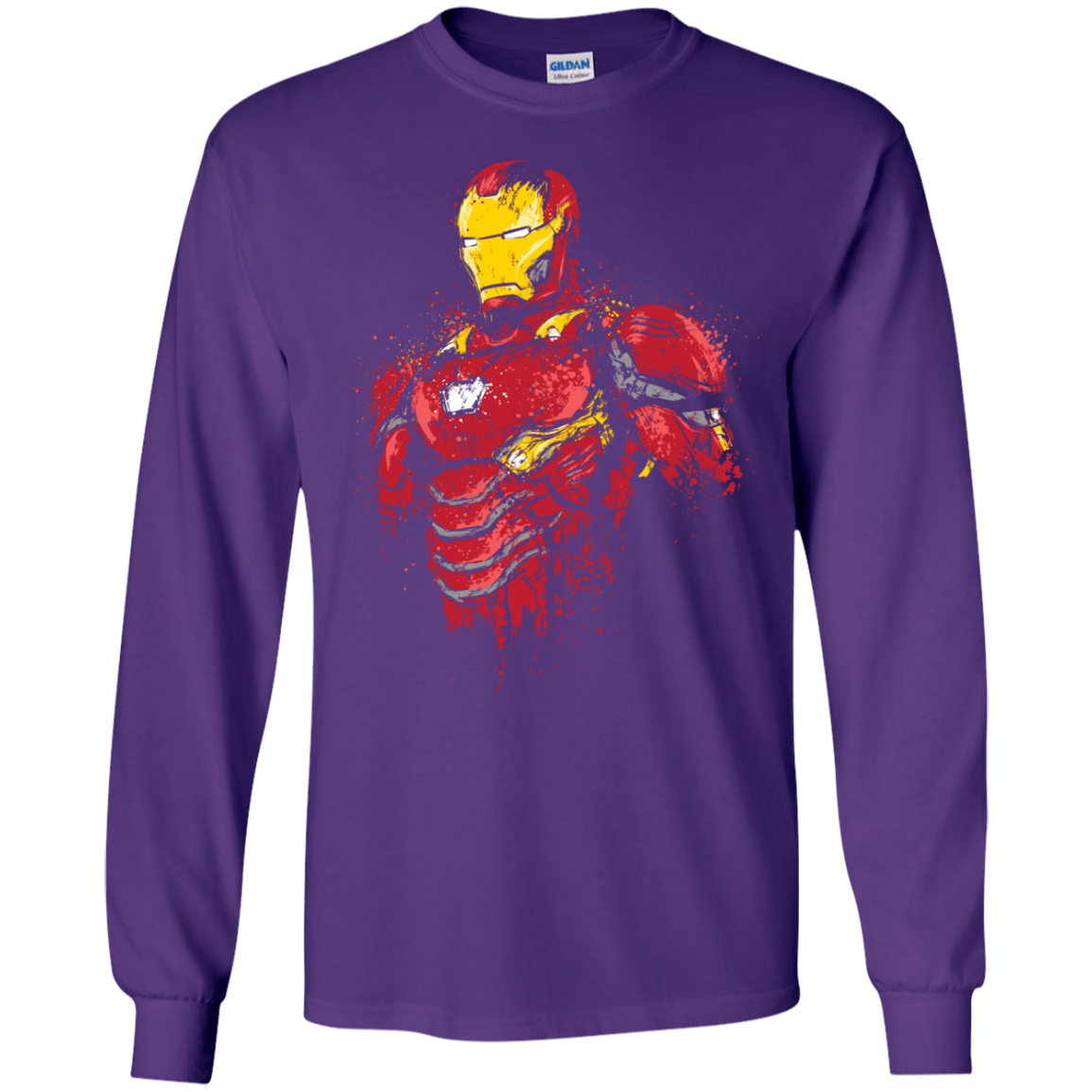 T-Shirts Purple / S Infinity Iron Men's Long Sleeve T-Shirt