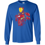T-Shirts Royal / S Infinity Iron Men's Long Sleeve T-Shirt