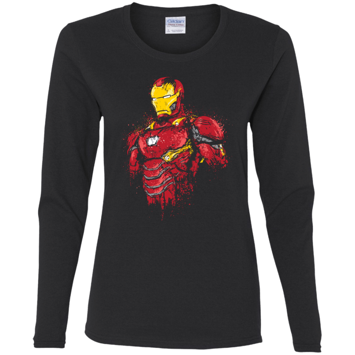 T-Shirts Black / S Infinity Iron Women's Long Sleeve T-Shirt
