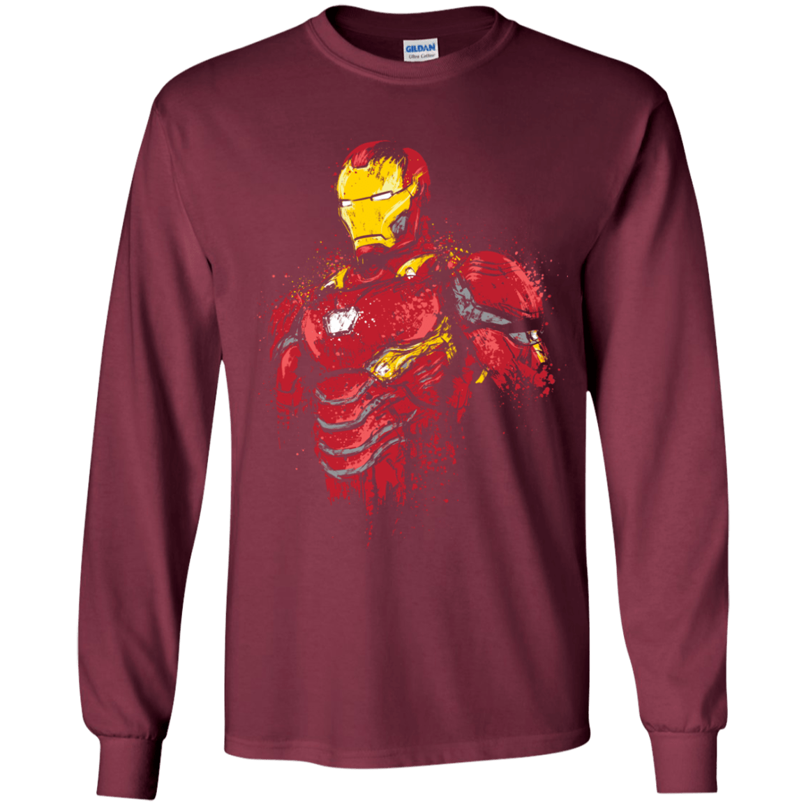 T-Shirts Maroon / YS Infinity Iron Youth Long Sleeve T-Shirt