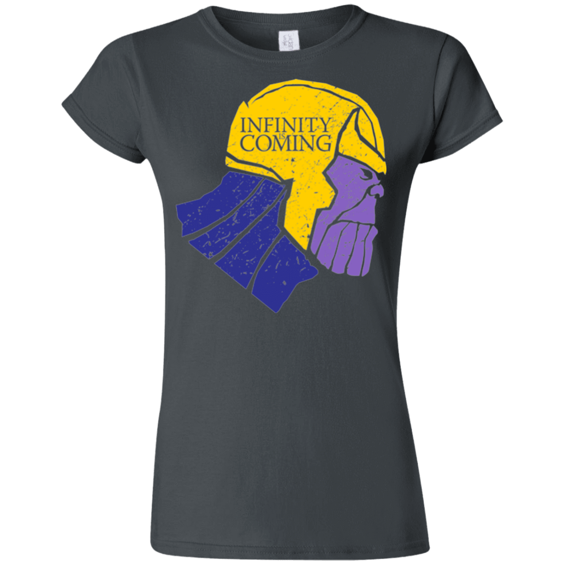 T-Shirts Charcoal / S Infinity is Coming Junior Slimmer-Fit T-Shirt