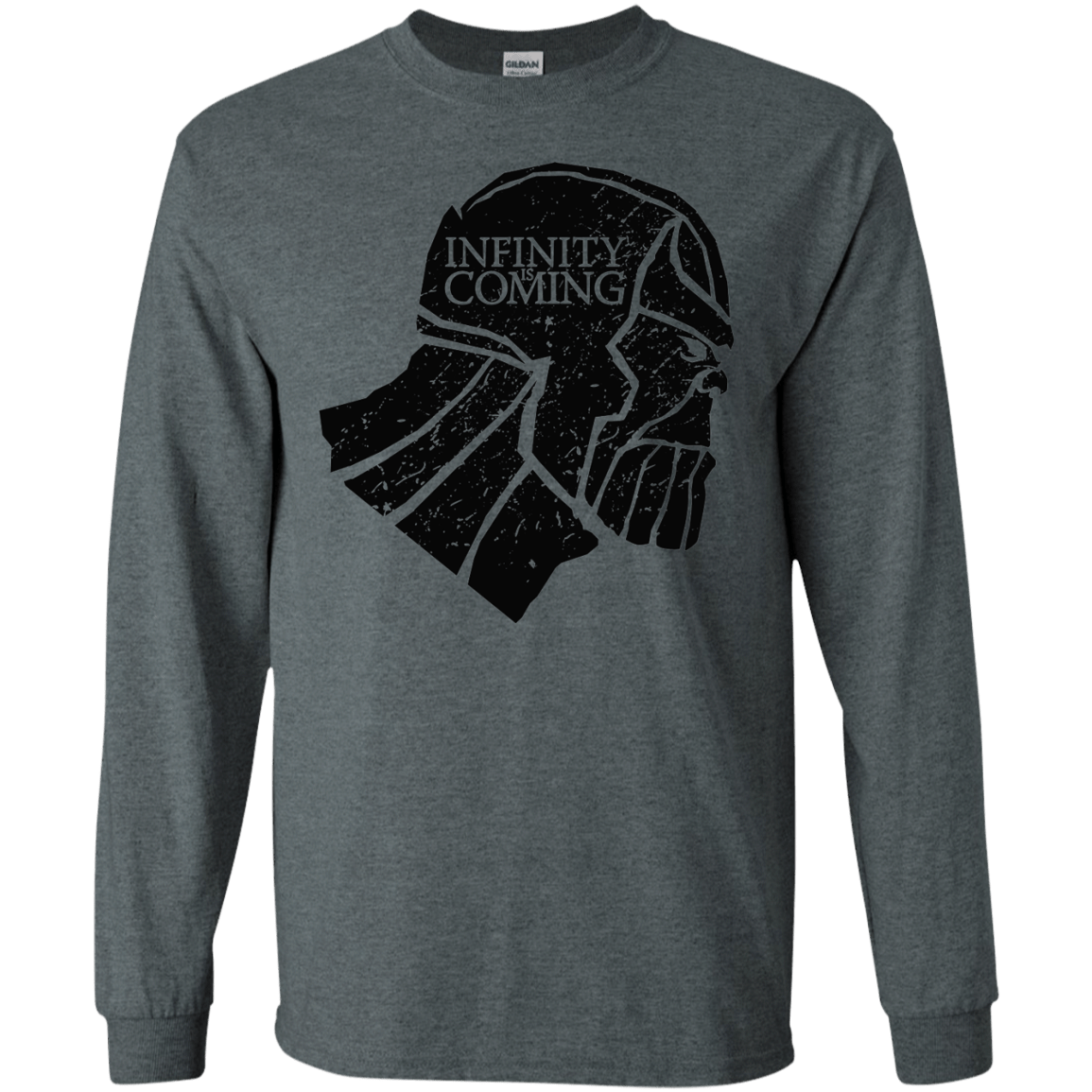 T-Shirts Dark Heather / S Infinity is coming Men's Long Sleeve T-Shirt