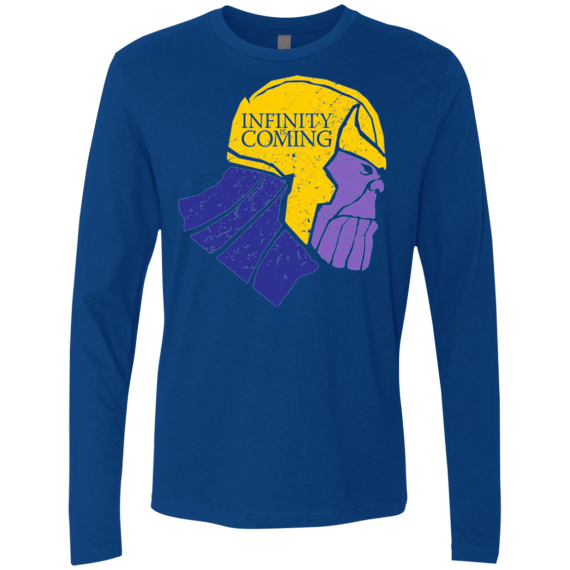 T-Shirts Royal / S Infinity is Coming Men's Premium Long Sleeve