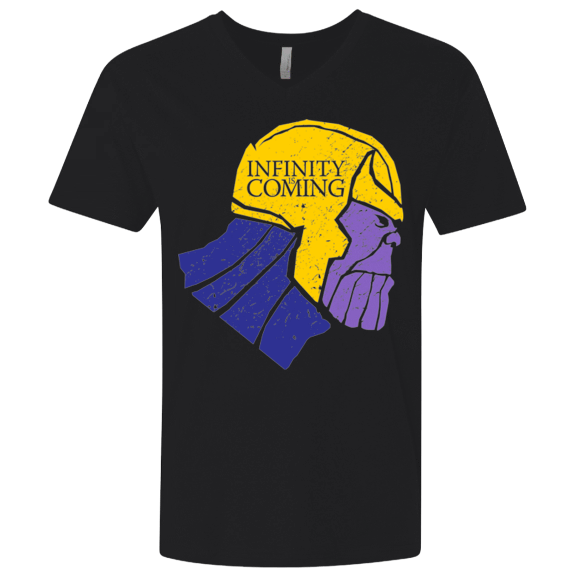 T-Shirts Black / X-Small Infinity is Coming Men's Premium V-Neck