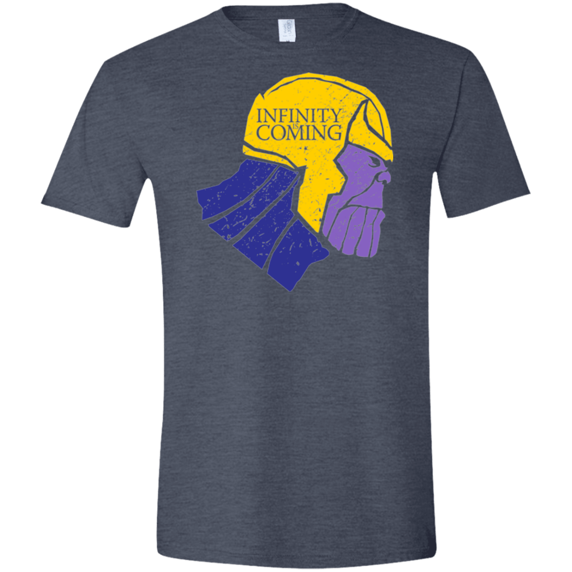 T-Shirts Heather Navy / S Infinity is Coming Men's Semi-Fitted Softstyle