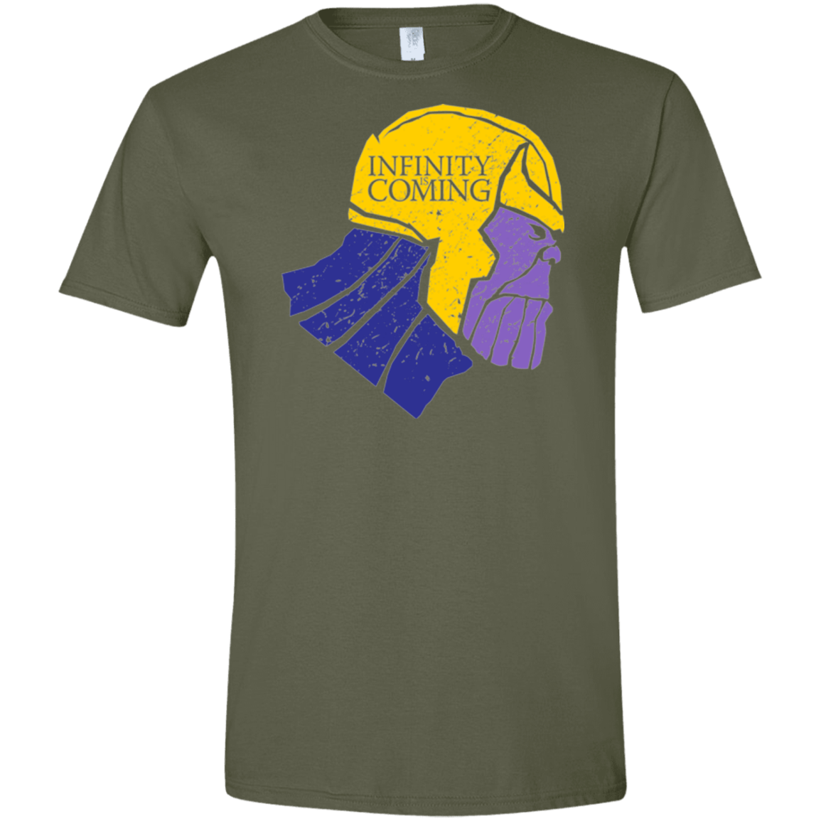 T-Shirts Military Green / S Infinity is Coming Men's Semi-Fitted Softstyle