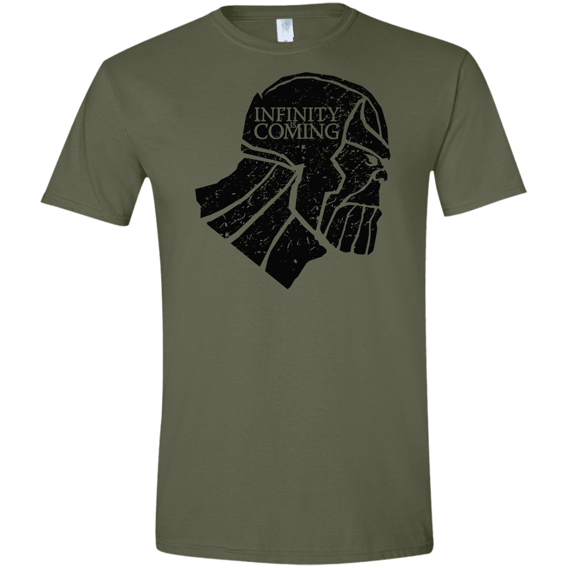 T-Shirts Military Green / S Infinity is coming Men's Semi-Fitted Softstyle