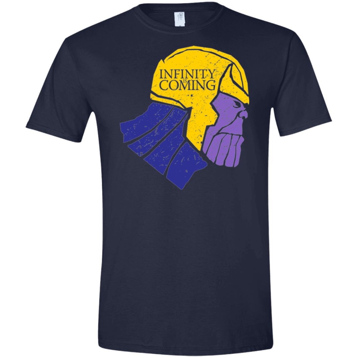 T-Shirts Navy / X-Small Infinity is Coming Men's Semi-Fitted Softstyle