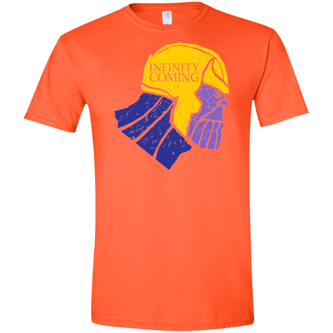 T-Shirts Orange / S Infinity is Coming Men's Semi-Fitted Softstyle