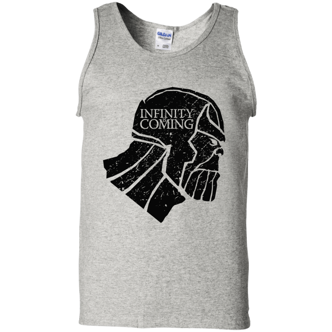 T-Shirts Ash / S Infinity is coming Men's Tank Top