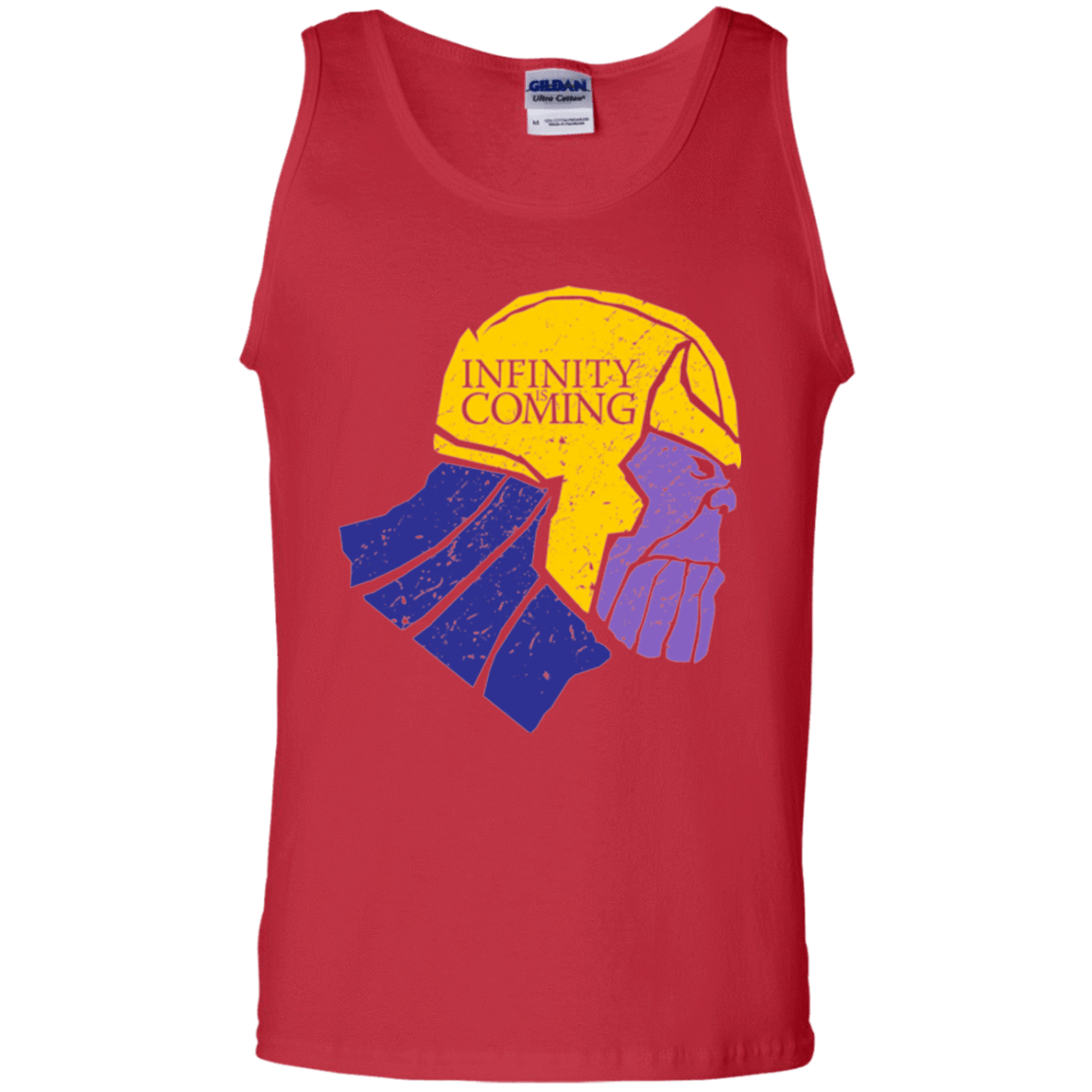 T-Shirts Red / S Infinity is Coming Men's Tank Top