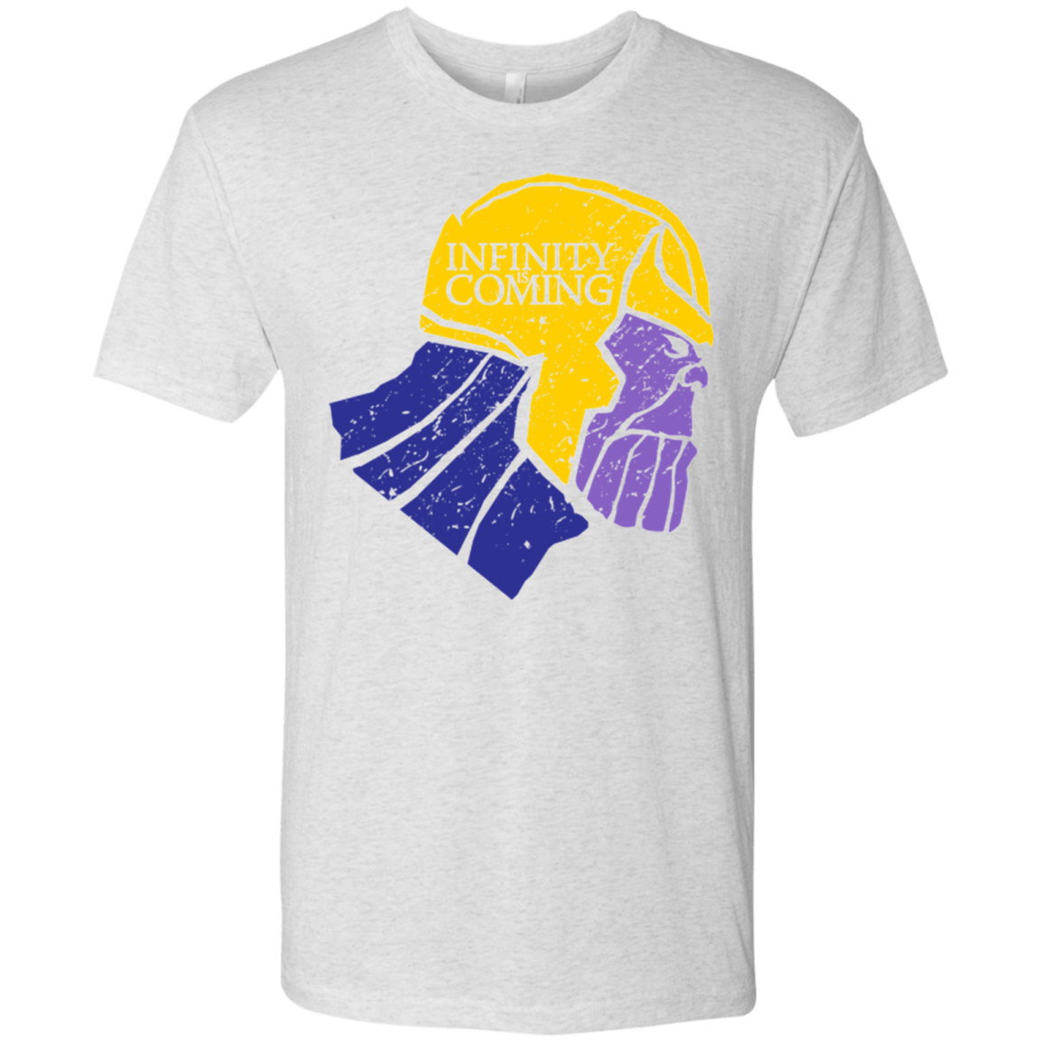T-Shirts Heather White / S Infinity is Coming Men's Triblend T-Shirt