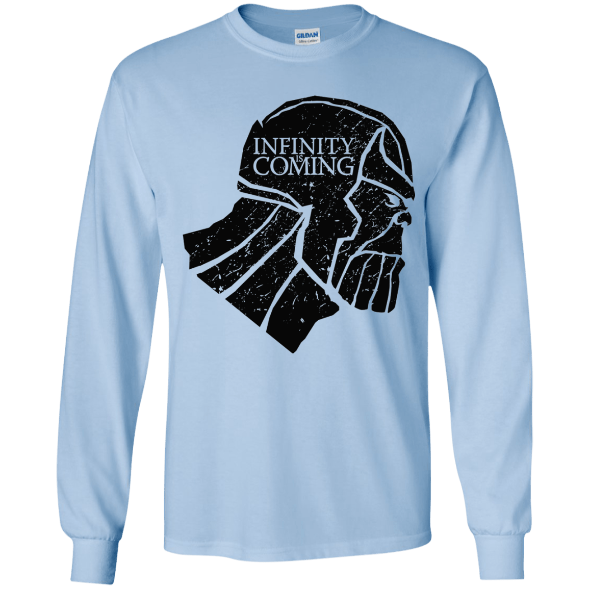 T-Shirts Light Blue / YS Infinity is coming Youth Long Sleeve T-Shirt