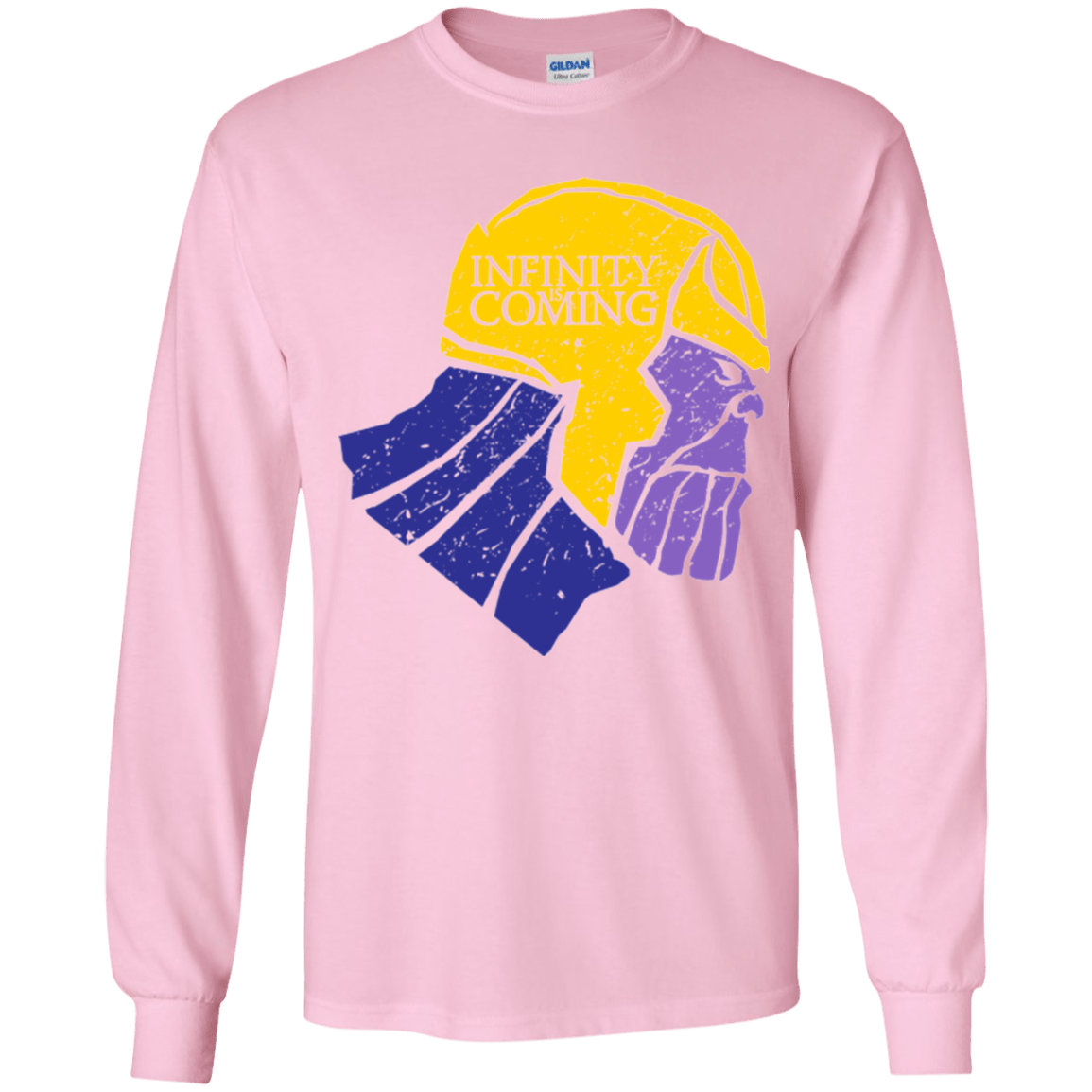 T-Shirts Light Pink / YS Infinity is Coming Youth Long Sleeve T-Shirt