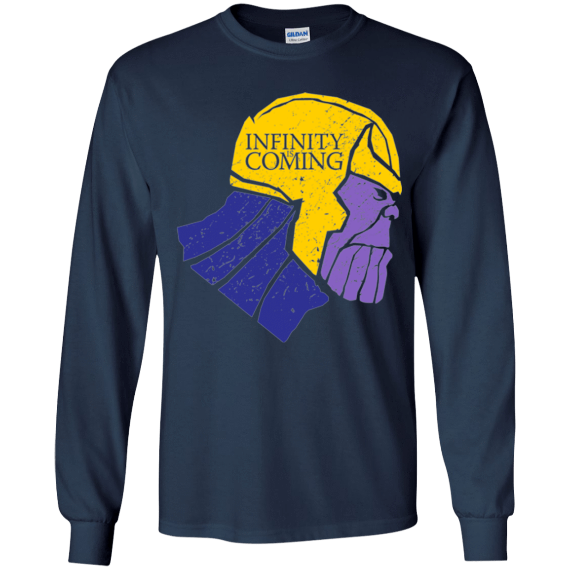 T-Shirts Navy / YS Infinity is Coming Youth Long Sleeve T-Shirt
