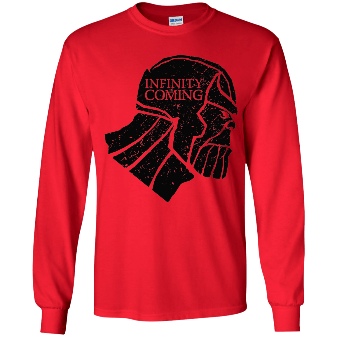 T-Shirts Red / YS Infinity is coming Youth Long Sleeve T-Shirt