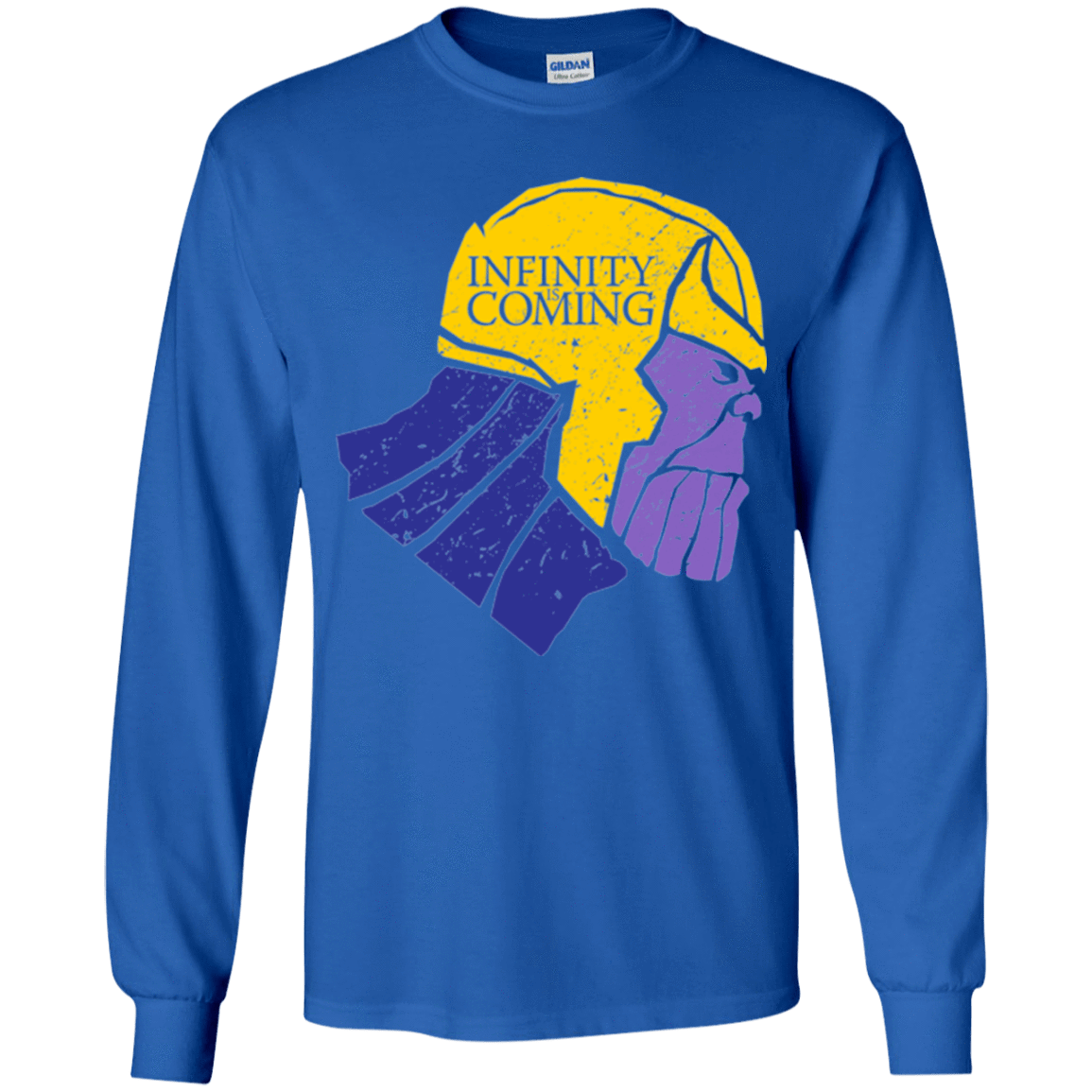 T-Shirts Royal / YS Infinity is Coming Youth Long Sleeve T-Shirt