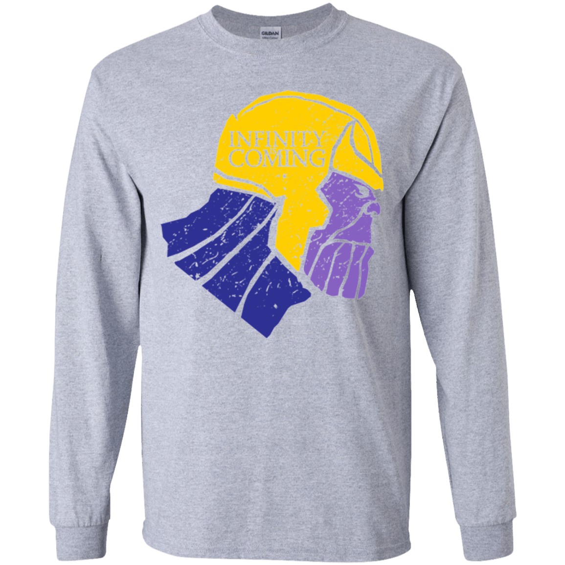T-Shirts Sport Grey / YS Infinity is Coming Youth Long Sleeve T-Shirt
