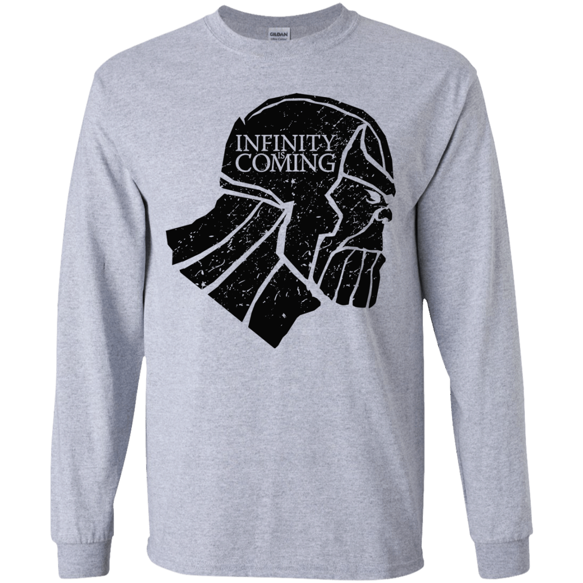T-Shirts Sport Grey / YS Infinity is coming Youth Long Sleeve T-Shirt