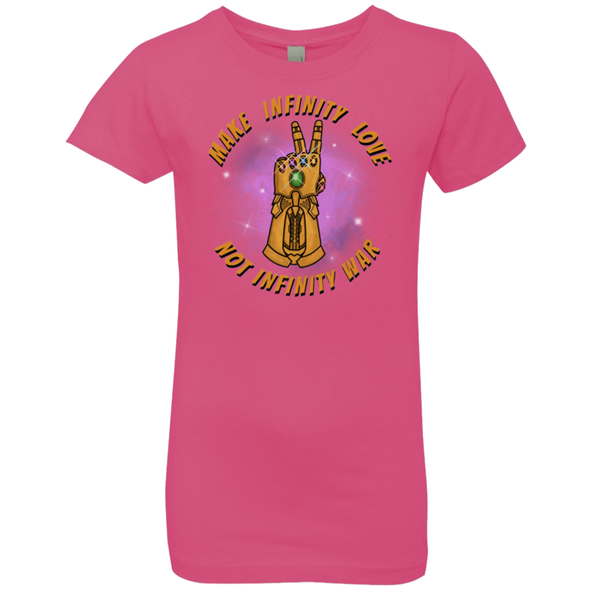 T-Shirts Hot Pink / YXS Infinity Peace Girls Premium T-Shirt