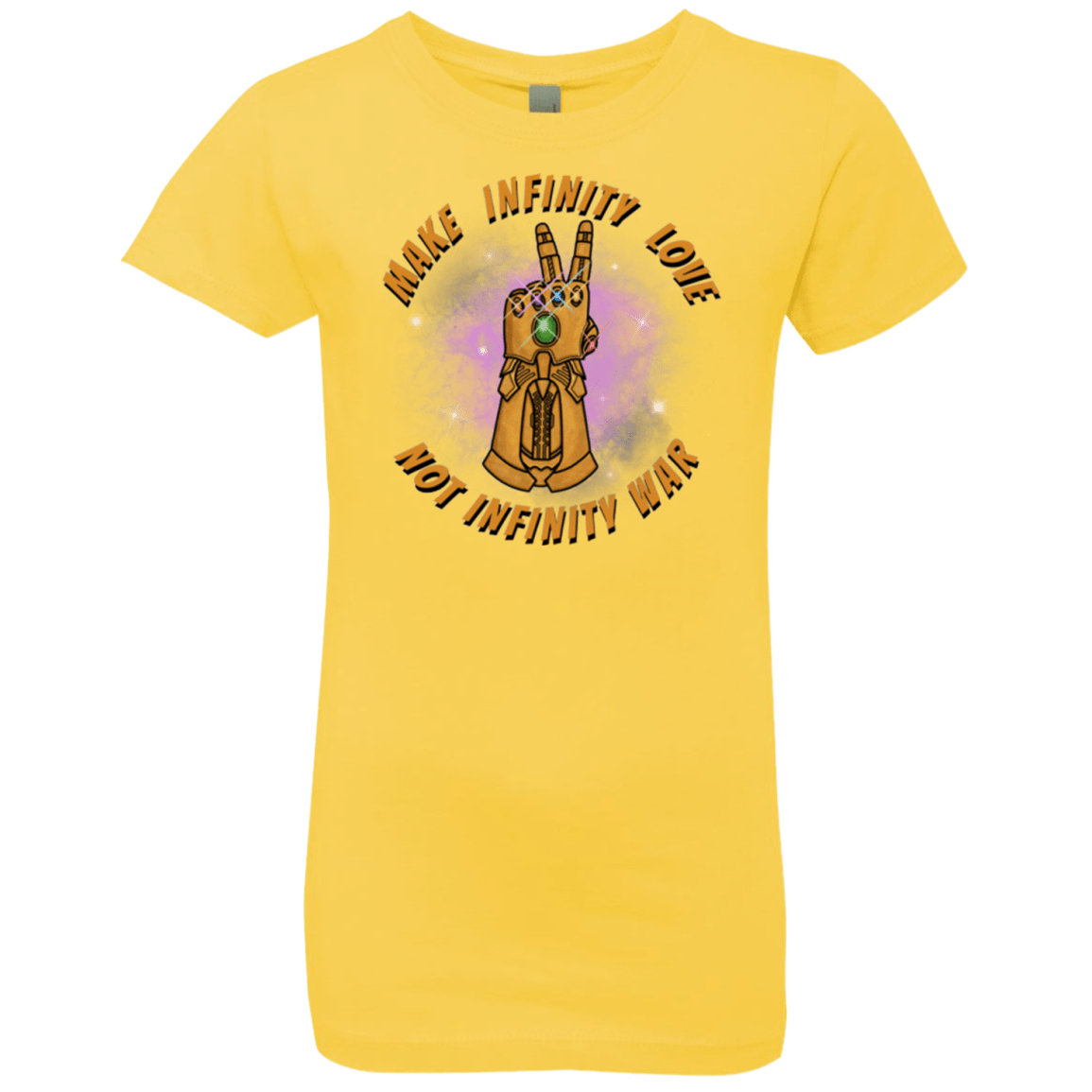 T-Shirts Vibrant Yellow / YXS Infinity Peace Girls Premium T-Shirt