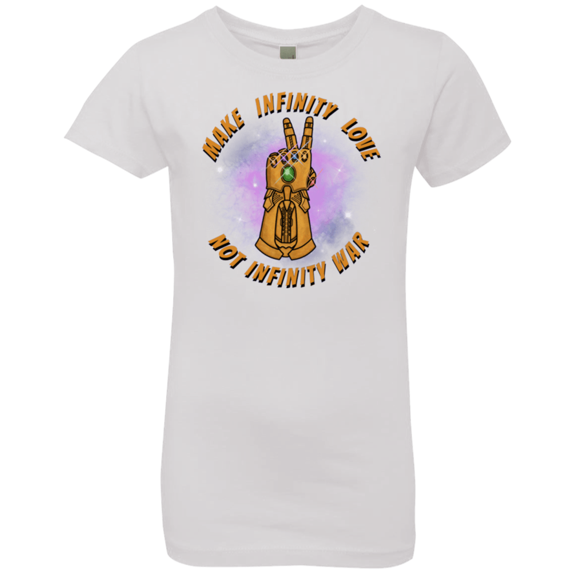 T-Shirts White / YXS Infinity Peace Girls Premium T-Shirt