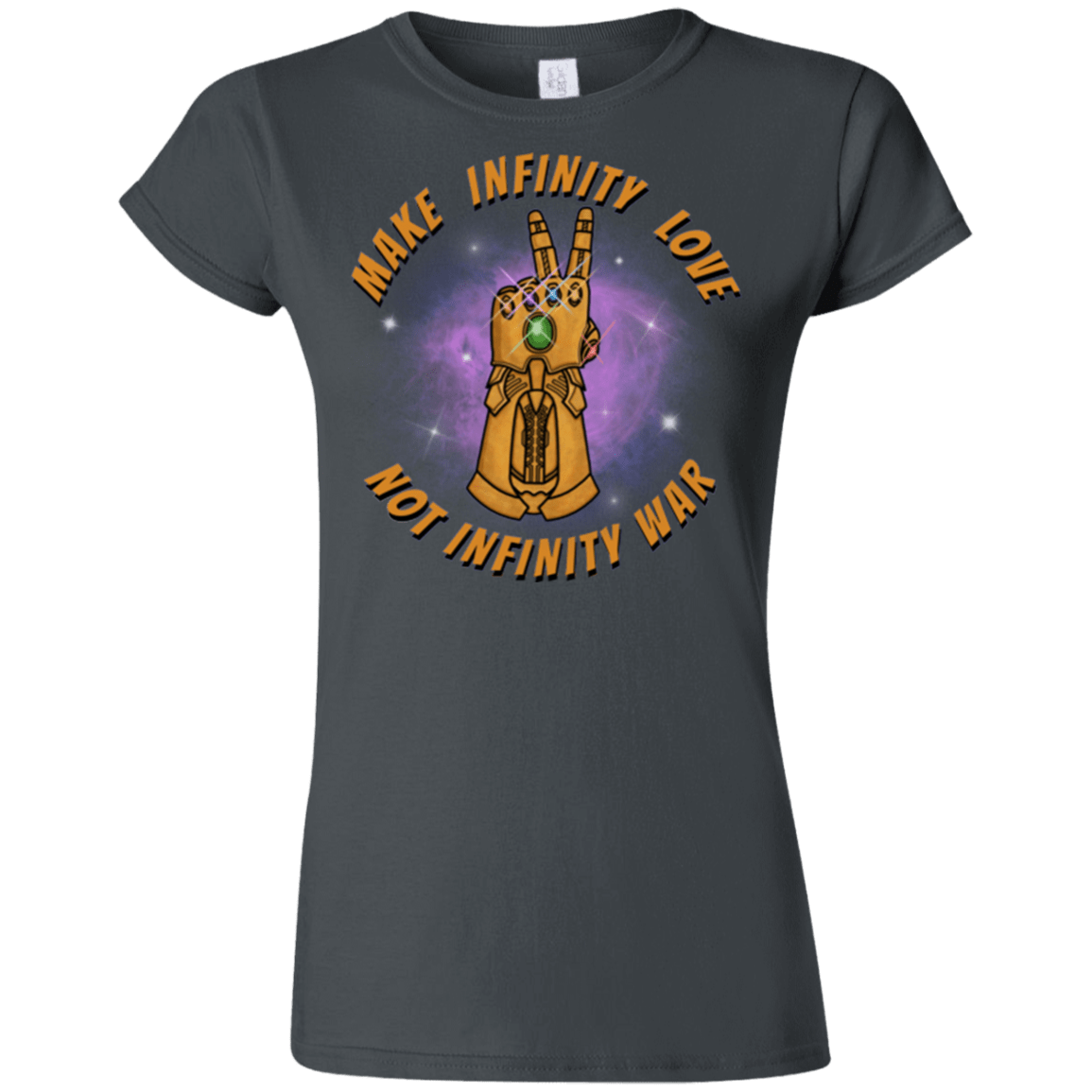 T-Shirts Charcoal / S Infinity Peace Junior Slimmer-Fit T-Shirt